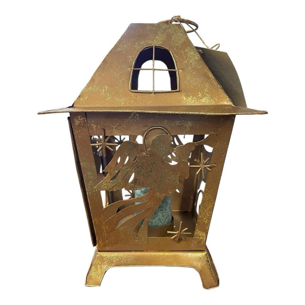 NCE Golden Elegance 9" Christmas Lantern - Picture 2 of 8